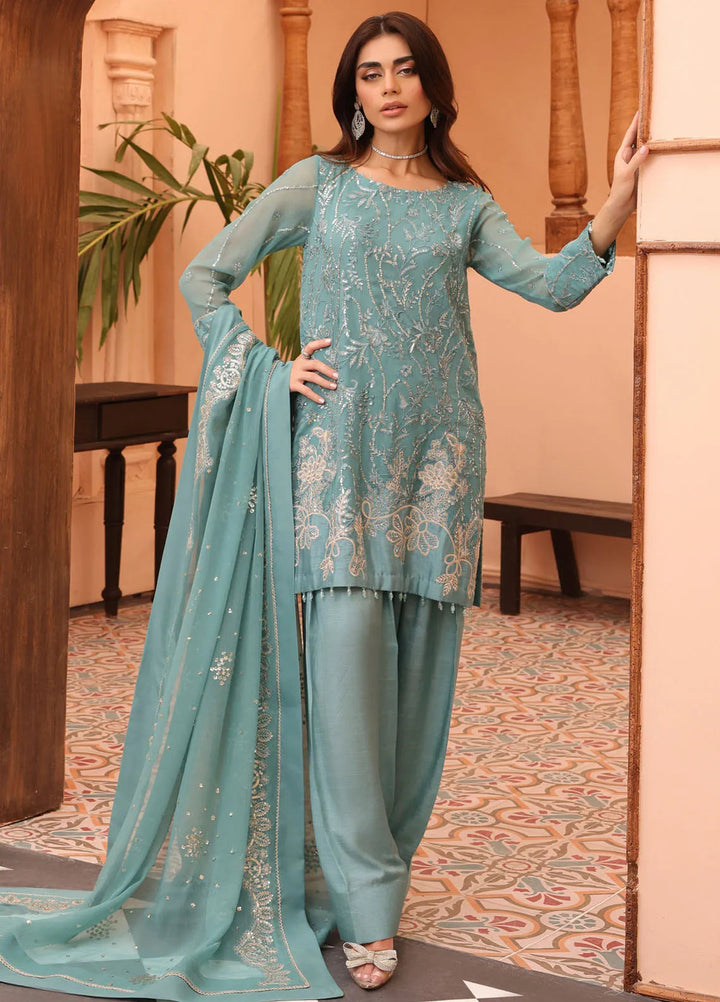 Afsana By Sheen Embroidered Chiffon Suit Unstitched 4 Piece SSL24A SLUA04 Anmol - Formal Collection