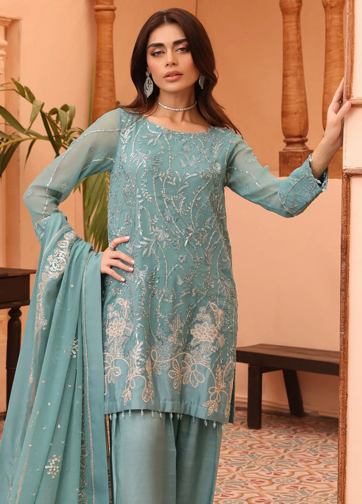 Afsana By Sheen Embroidered Chiffon Suit Unstitched 4 Piece SSL24A SLUA04 Anmol - Formal Collection