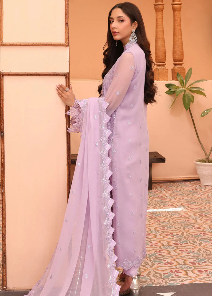 Afsana By Sheen Embroidered Chiffon Suit Unstitched 4 Piece SSL24A SLUA05 Seher - Formal Collection