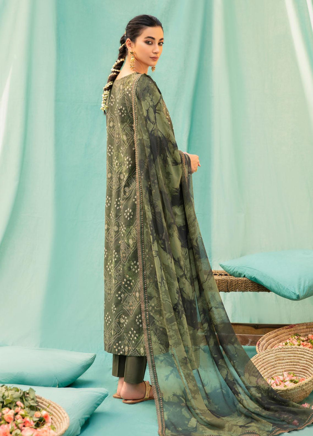 Afsanah by Iznik Embroidered Lawn Suits Unstitched 3 Piece IZ22A IAC-03 Rutri - Summer Collection