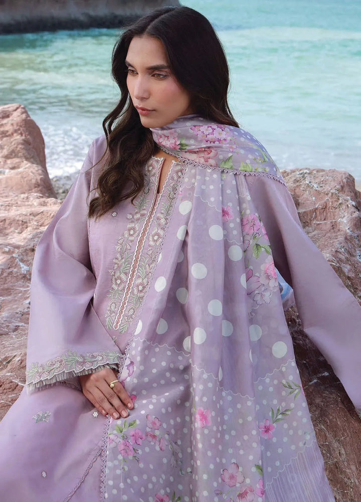 Afsanah by Seran Embroidered Lawn Suit Unstitched 3 Piece SRN25AL D-04 Nihal - Summer Collection