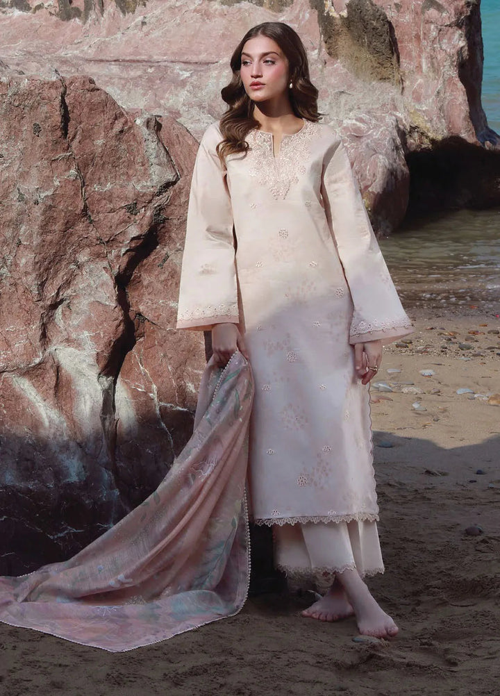 Afsanah by Seran Embroidered Lawn Suit Unstitched 3 Piece SRN25AL D-05 Rumi - Summer Collection