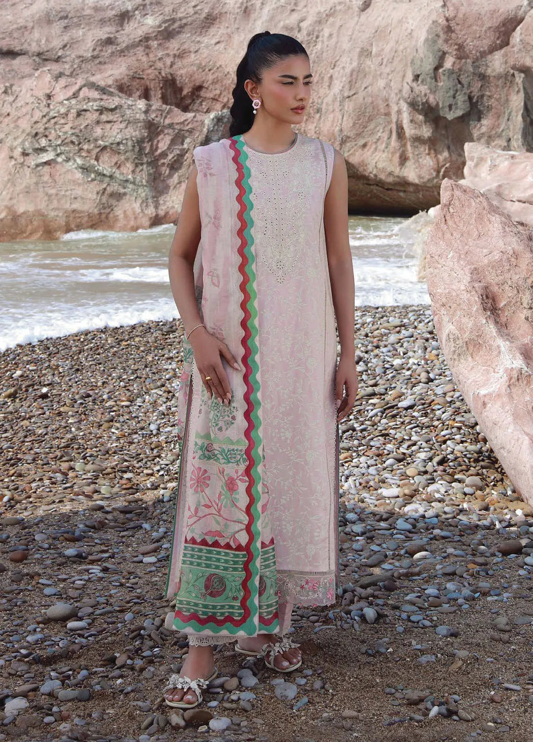 Afsanah by Seran Embroidered Lawn Suit Unstitched 3 Piece SRN25AL D-07 Insa - Summer Collection