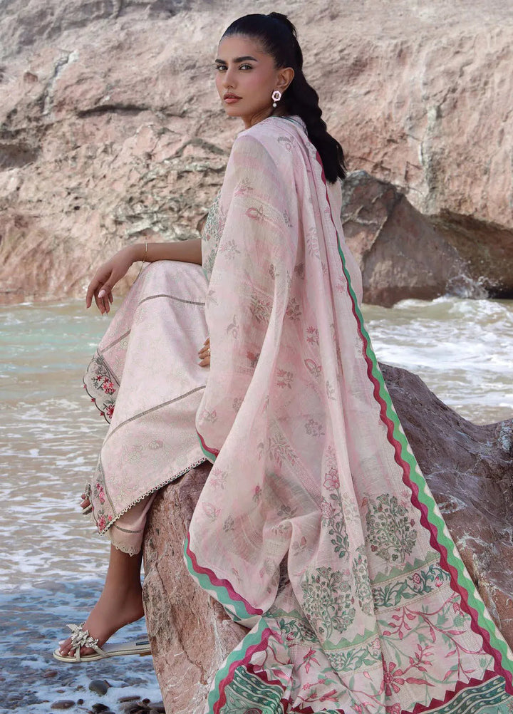 Afsanah by Seran Embroidered Lawn Suit Unstitched 3 Piece SRN25AL D-07 Insa - Summer Collection