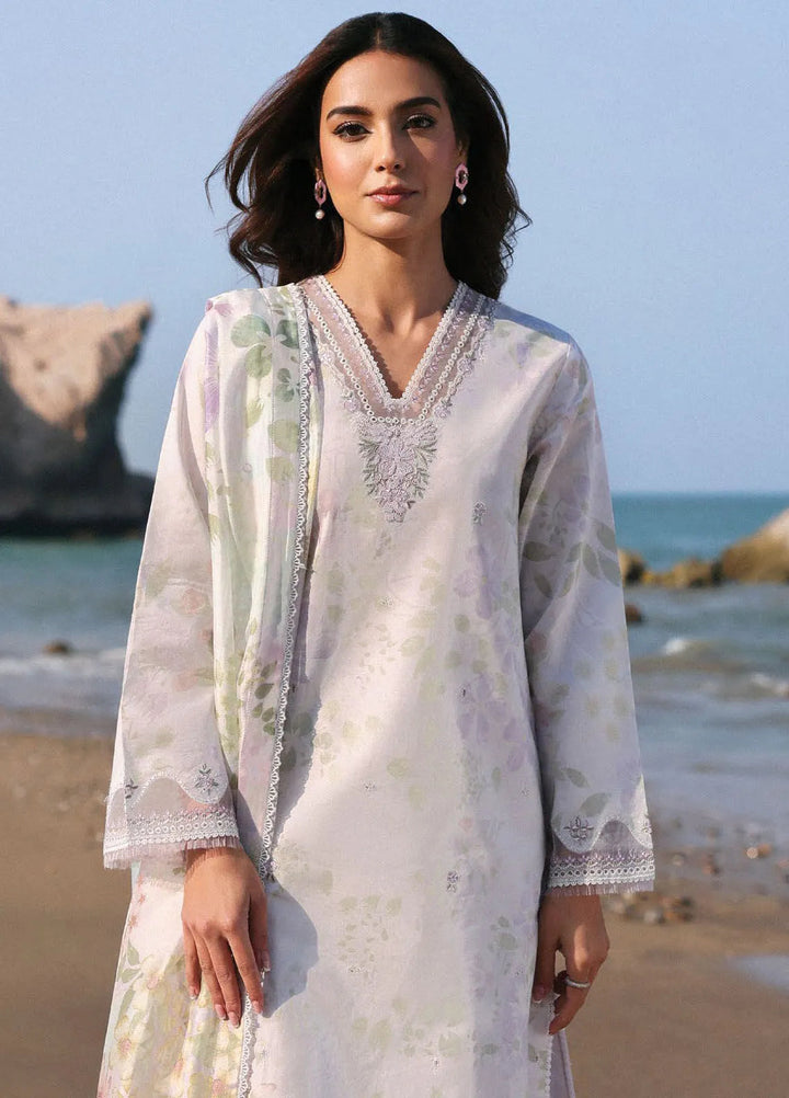 Afsanah by Seran Embroidered Lawn Suit Unstitched 3 Piece SRN25AL D-10 Helin - Summer Collection