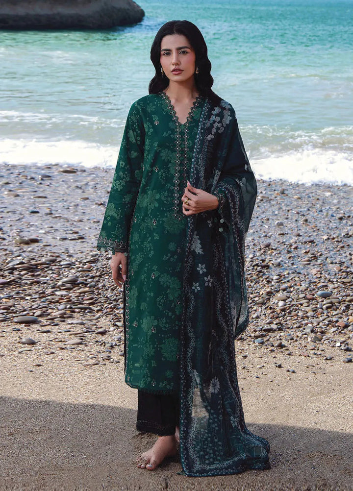 Afsanah by Seran Embroidered Lawn Suit Unstitched 3 Piece SRN25AL D-11 Arzu - Summer Collection