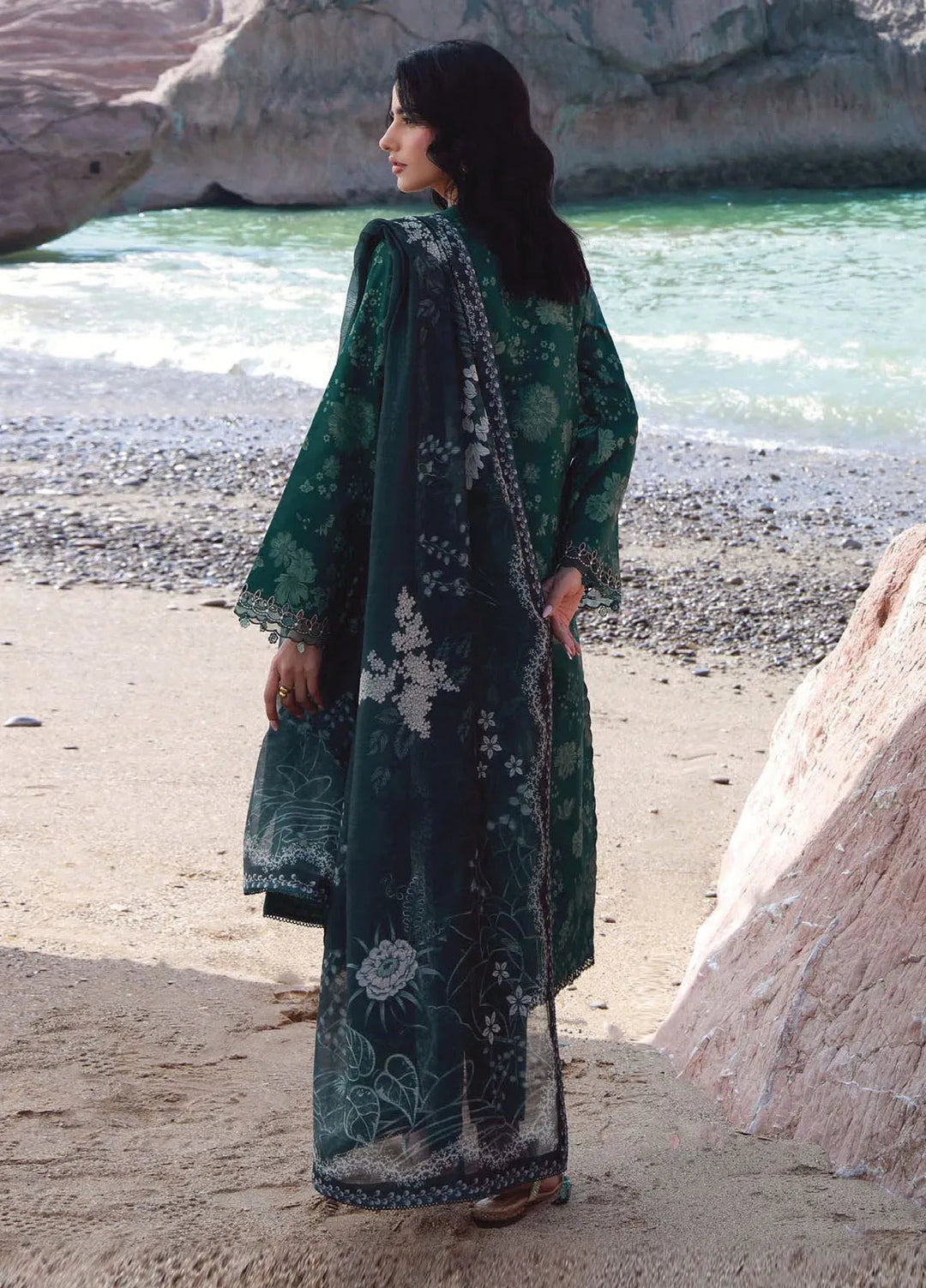 Afsanah by Seran Embroidered Lawn Suit Unstitched 3 Piece SRN25AL D-11 Arzu - Summer Collection