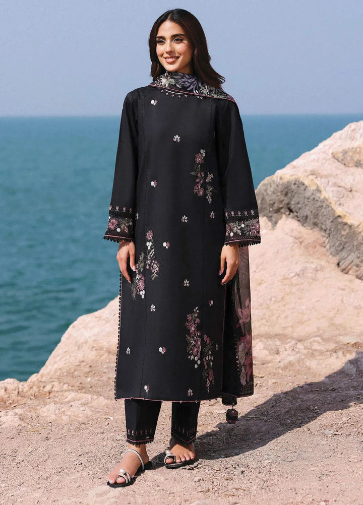 Afsanah by Seran Embroidered Lawn Suit Unstitched 3 Piece SRN25AL D-12 Zoya - Summer Collection