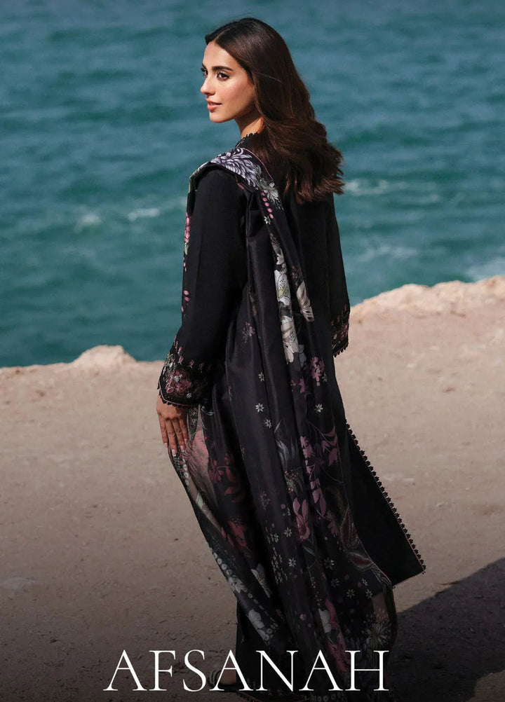 Afsanah by Seran Embroidered Lawn Suit Unstitched 3 Piece SRN25AL D-12 Zoya - Summer Collection