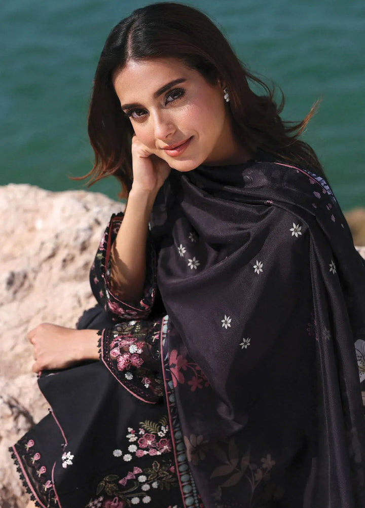 Afsanah by Seran Embroidered Lawn Suit Unstitched 3 Piece SRN25AL D-12 Zoya - Summer Collection