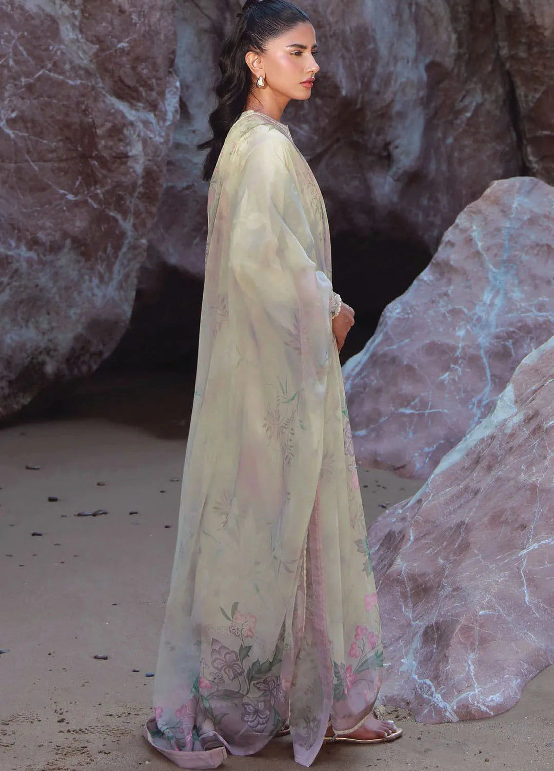 Afsanah by Seran Embroidered Lawn Suit Unstitched 3 Piece SRN25AL D-14 Aylin - Summer Collection