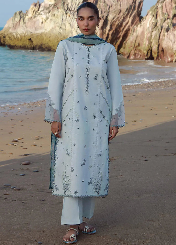 Afsanah by Seran Embroidered Lawn Suit Unstitched 3 Piece SRN25AS D-01 Maisa - Summer Collection