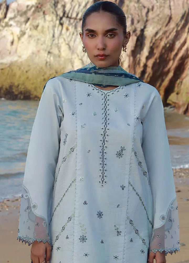 Afsanah by Seran Embroidered Lawn Suit Unstitched 3 Piece SRN25AS D-01 Maisa - Summer Collection