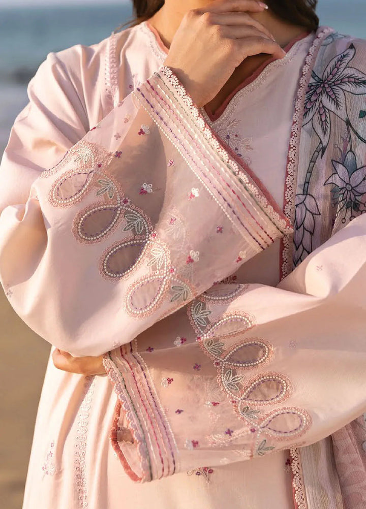 Afsanah by Seran Embroidered Lawn Suit Unstitched 3 Piece SRN25AS D-02 Sara - Summer Collection