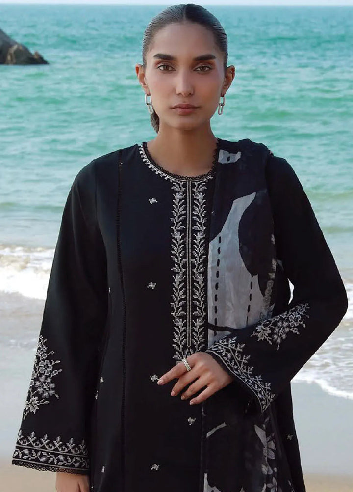 Afsanah by Seran Embroidered Lawn Suit Unstitched 3 Piece SRN25AS D-04 Maya - Summer Collection