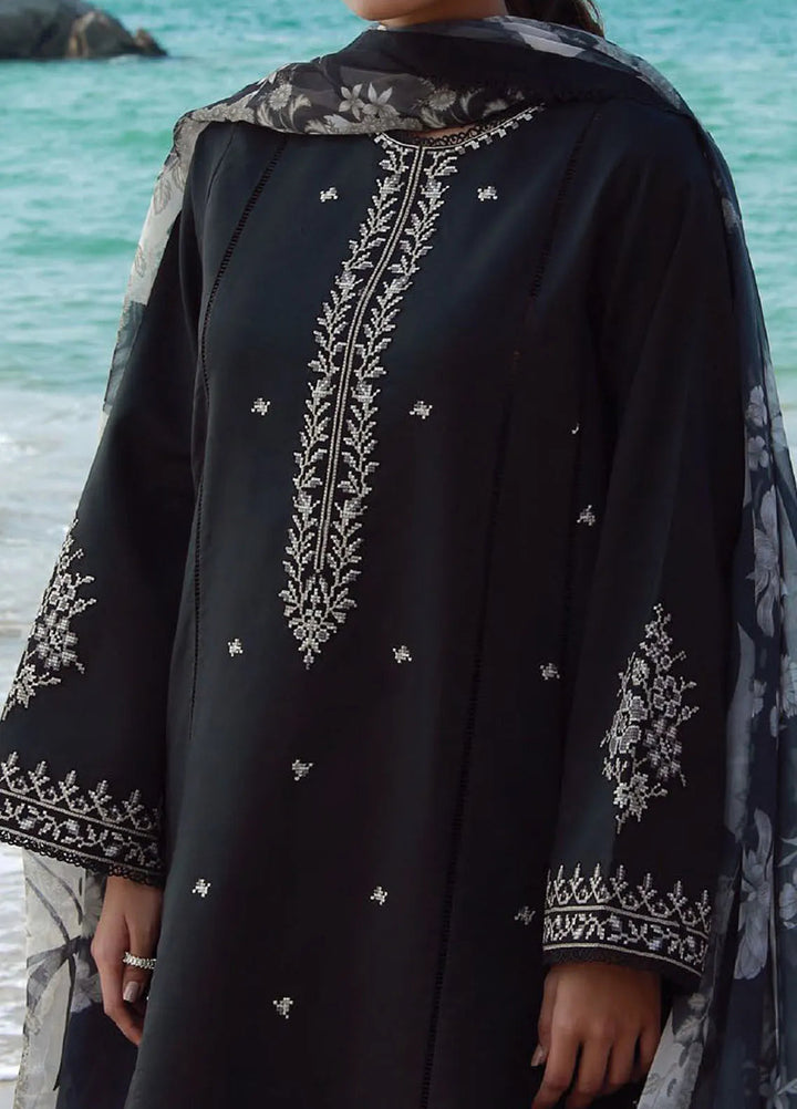 Afsanah by Seran Embroidered Lawn Suit Unstitched 3 Piece SRN25AS D-04 Maya - Summer Collection