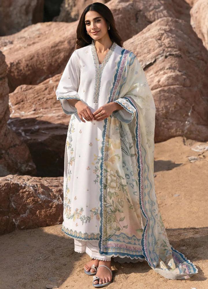 Afsanah by Seran Embroidered Lawn Suit Unstitched 3 Piece SRN25AS D-07 Nuri - Summer Collection