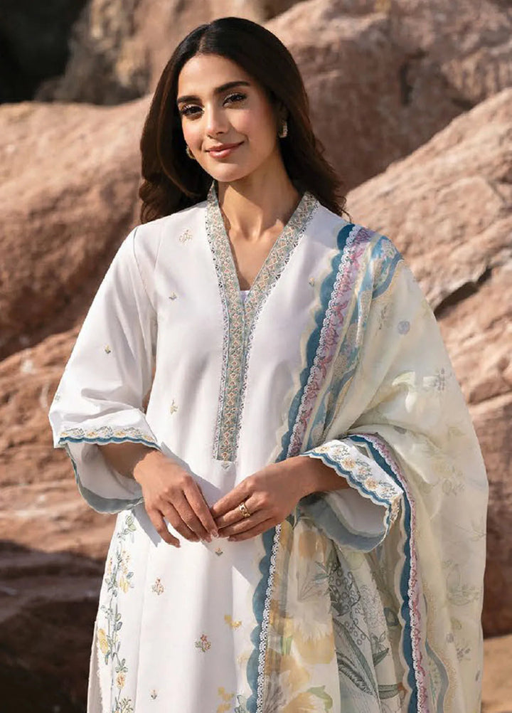 Afsanah by Seran Embroidered Lawn Suit Unstitched 3 Piece SRN25AS D-07 Nuri - Summer Collection