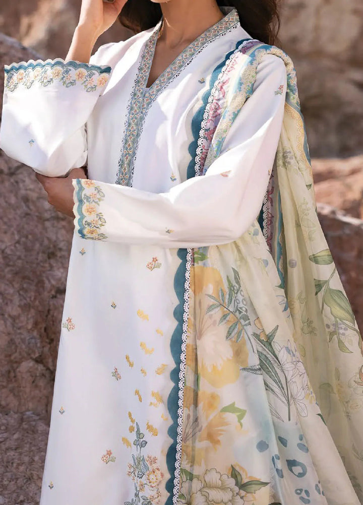Afsanah by Seran Embroidered Lawn Suit Unstitched 3 Piece SRN25AS D-07 Nuri - Summer Collection