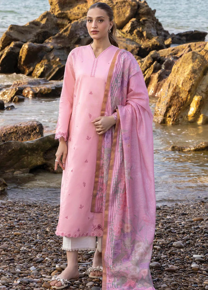 Afsanah by Seran Embroidered Lawn Suit Unstitched 3 Piece SRN25AS D-10 Asra - Summer Collection