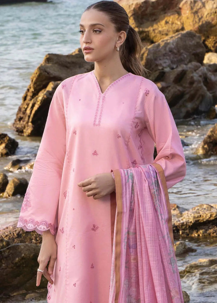 Afsanah by Seran Embroidered Lawn Suit Unstitched 3 Piece SRN25AS D-10 Asra - Summer Collection