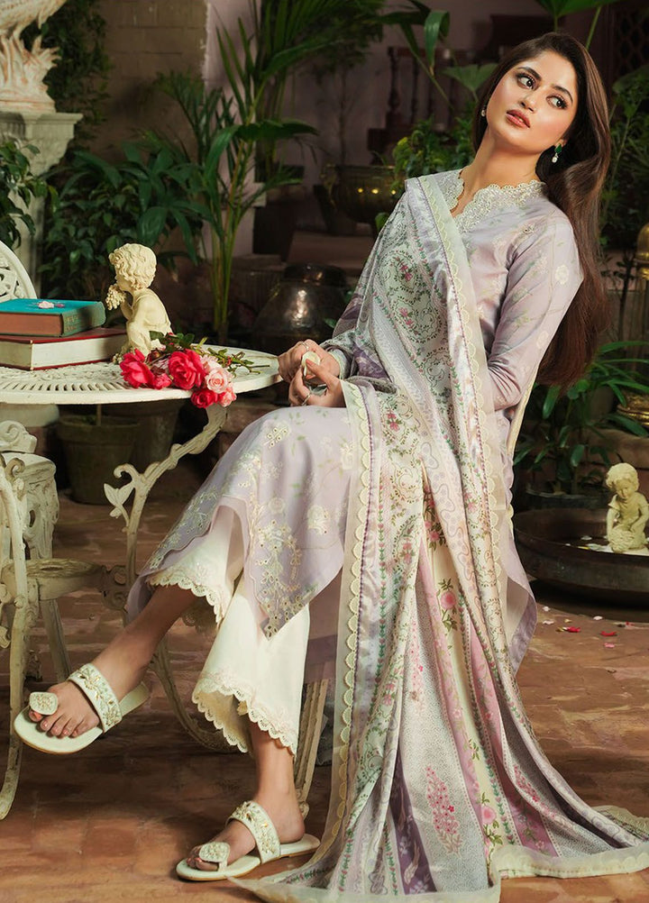 Afsanah by Seran Embroidered Lawn Suits Unstitched 3 Piece SRN24AF D-07 Mishal - Spring Summer Collection