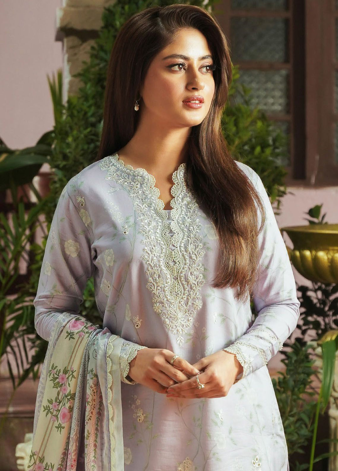 Afsanah by Seran Embroidered Lawn Suits Unstitched 3 Piece SRN24AF D-07 Mishal - Spring Summer Collection