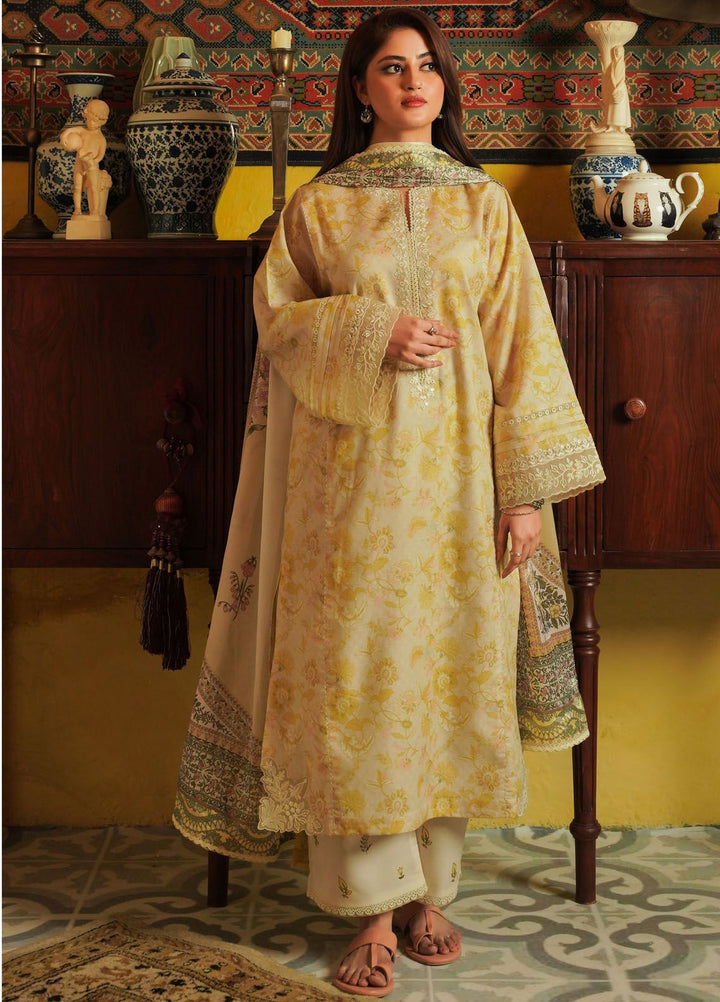 Afsanah by Seran Embroidered Lawn Suits Unstitched 3 Piece SRN24AF D-09 Nooru - Spring Summer Collection