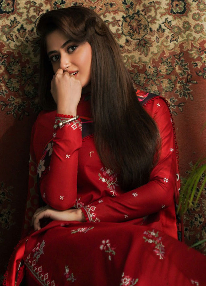 Afsanah by Seran Embroidered Lawn Suits Unstitched 3 Piece SRN24AF D-11 Shadab - Spring Summer Collection