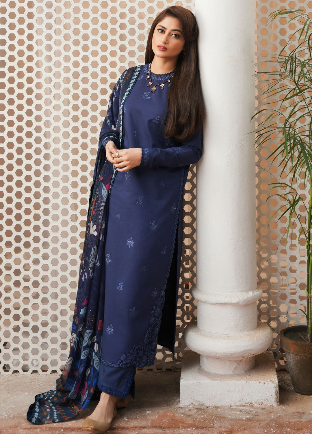 Afsanah by Seran Embroidered Lawn Suits Unstitched 3 Piece SRN24AF D-13 Mihrimah - Spring Summer Collection