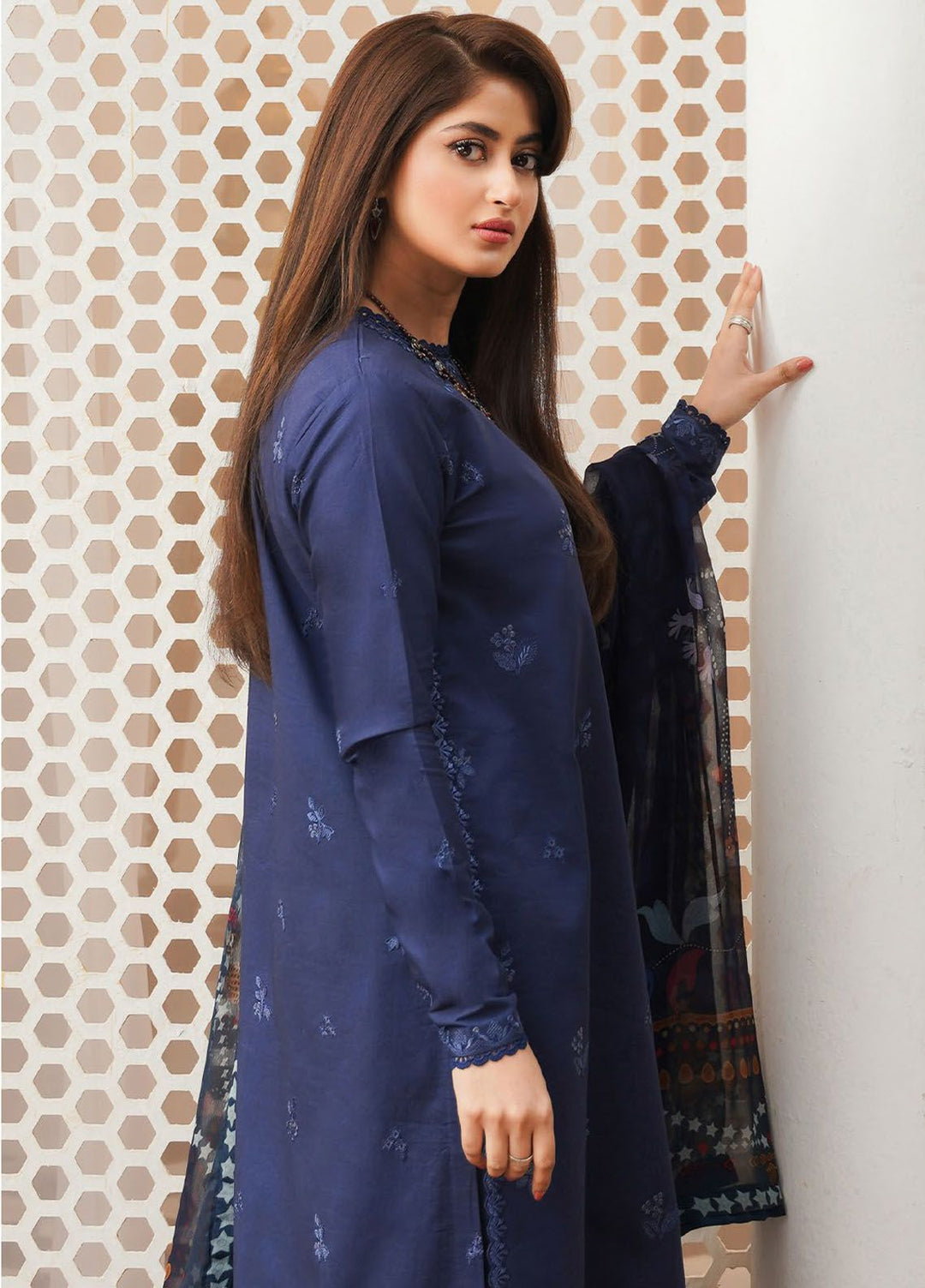 Afsanah by Seran Embroidered Lawn Suits Unstitched 3 Piece SRN24AF D-13 Mihrimah - Spring Summer Collection
