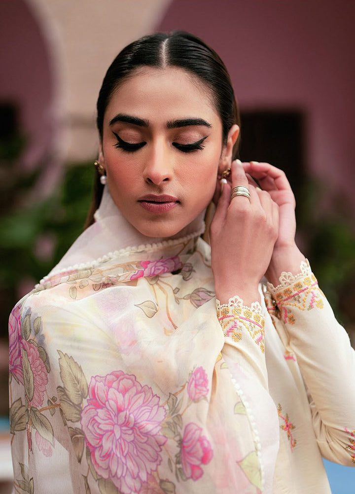 Afsanah by Seran Embroidered Lawn Suits Unstitched 3 Piece SRN24AF D-15 Farina - Spring Summer Collection
