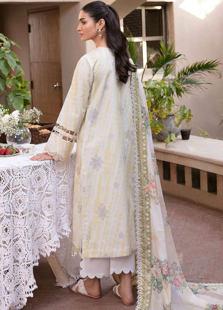 Seran Luxury Pret Embroidered Lawn 3 Piece Dress SRN23PA D-08 Jehan