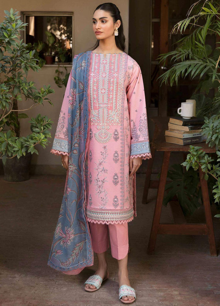 Afsanah By Seran Embroidered Lawn Suits Unstitched 3 Piece SRN23A D-04 Riwayat - Summer Collection