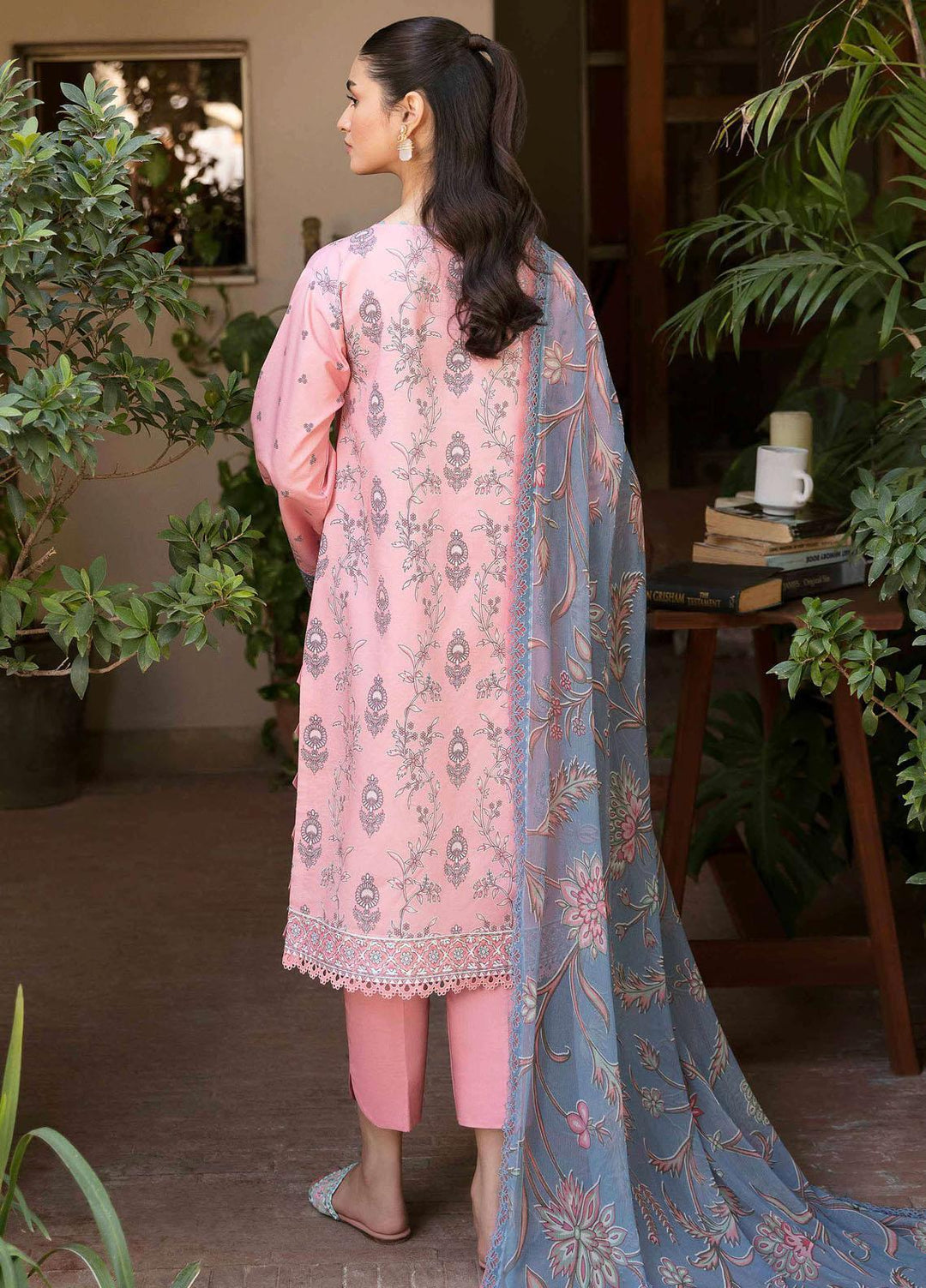 Afsanah By Seran Embroidered Lawn Suits Unstitched 3 Piece SRN23A D-04 Riwayat - Summer Collection