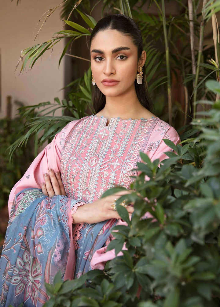 Afsanah By Seran Embroidered Lawn Suits Unstitched 3 Piece SRN23A D-04 Riwayat - Summer Collection