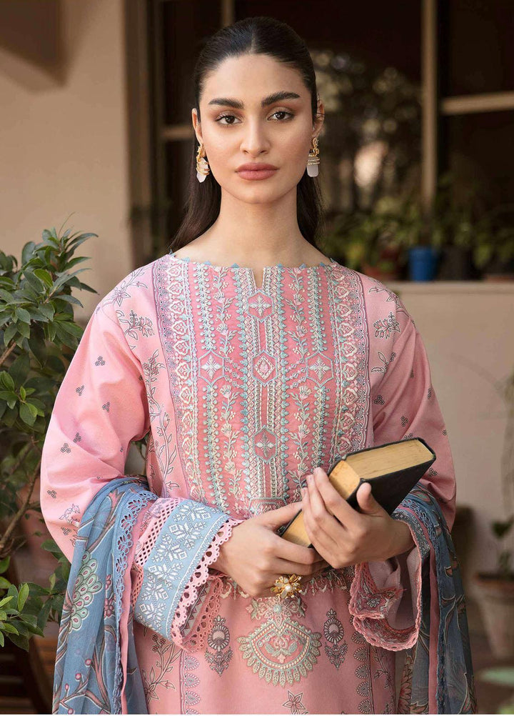 Afsanah By Seran Embroidered Lawn Suits Unstitched 3 Piece SRN23A D-04 Riwayat - Summer Collection