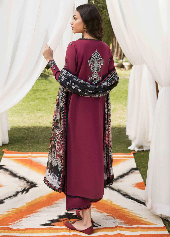 Afsanah By Seran Embroidered Lawn Suits Unstitched 3 Piece SRN23A D-07 Maahru - Summer Collection