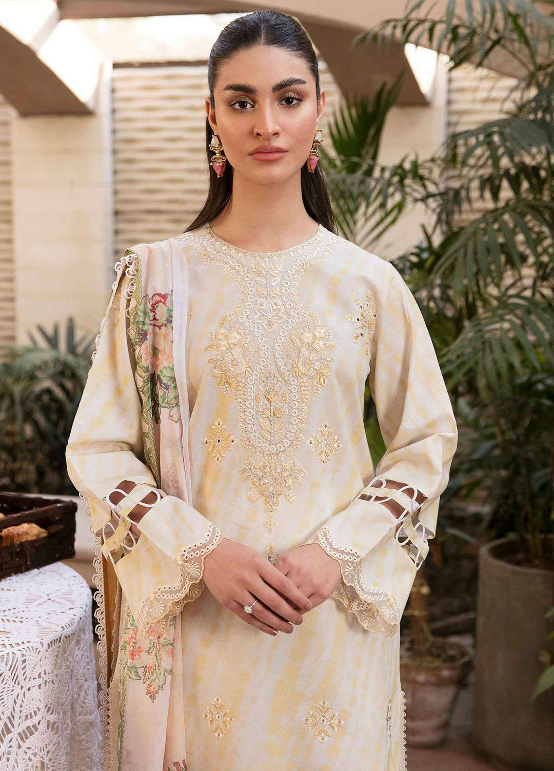 Afsanah By Seran Embroidered Lawn Suits Unstitched 3 Piece SRN23A D-08 Jehan - Summer Collection