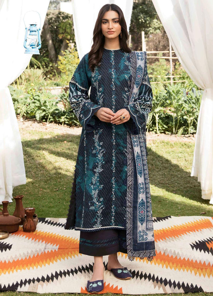 Afsanah By Seran Embroidered Lawn Suits Unstitched 3 Piece SRN23A D-09 Kaavish - Summer Collection