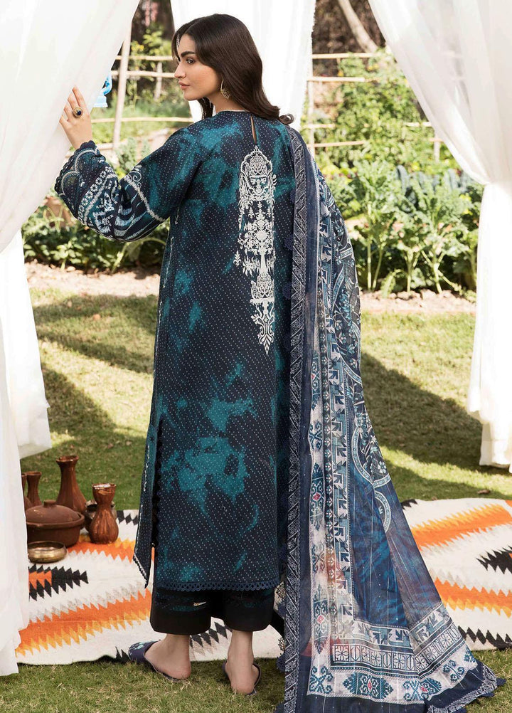 Afsanah By Seran Embroidered Lawn Suits Unstitched 3 Piece SRN23A D-09 Kaavish - Summer Collection