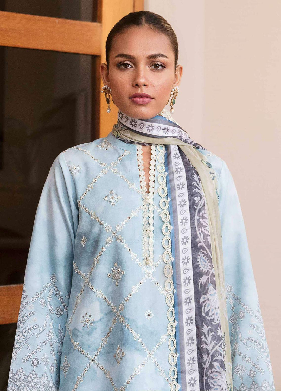 Afsanah By Seran Embroidered Lawn Suits Unstitched 3 Piece SRN23A D-10 Fasana - Summer Collection