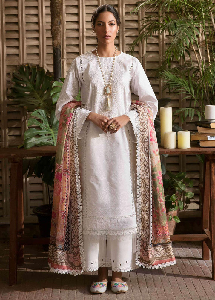 Afsanah By Seran Embroidered Lawn Suits Unstitched 3 Piece SRN23A D-13 Bano - Summer Collection