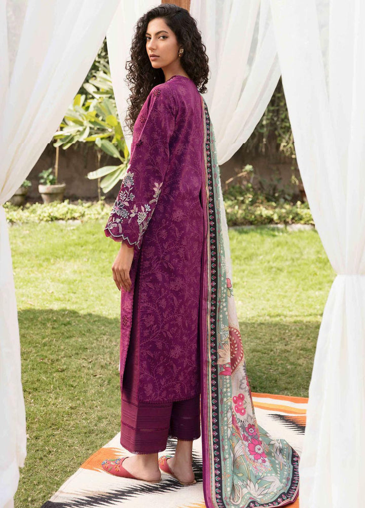 Afsanah By Seran Embroidered Lawn Suits Unstitched 3 Piece SRN23A D-14 Gul - Summer Collection