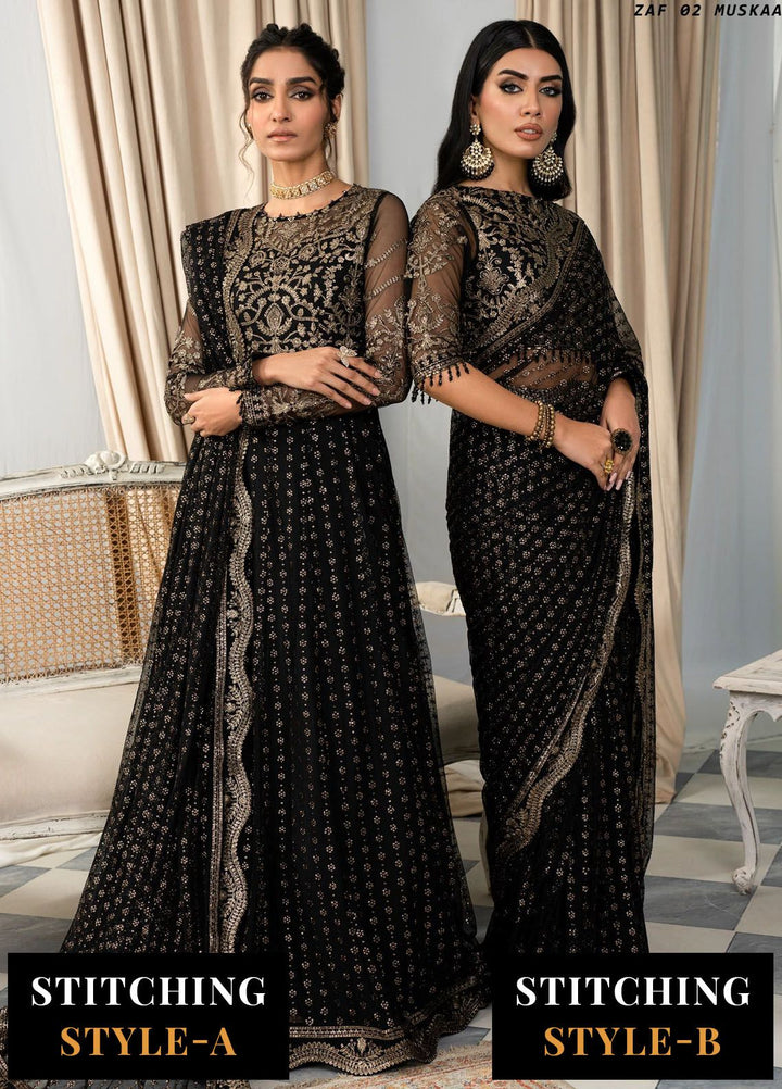 Afsanah by Zarif Embroidered  Suits Unstitched 3 Piece ZF24AF ZAF 02 Muskaan - Formals Collection
