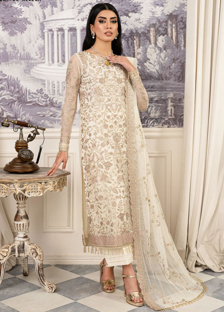 Afsanah by Zarif Embroidered  Suits Unstitched 3 Piece ZR25UF ZAF 03 Neelum - Formals Collection