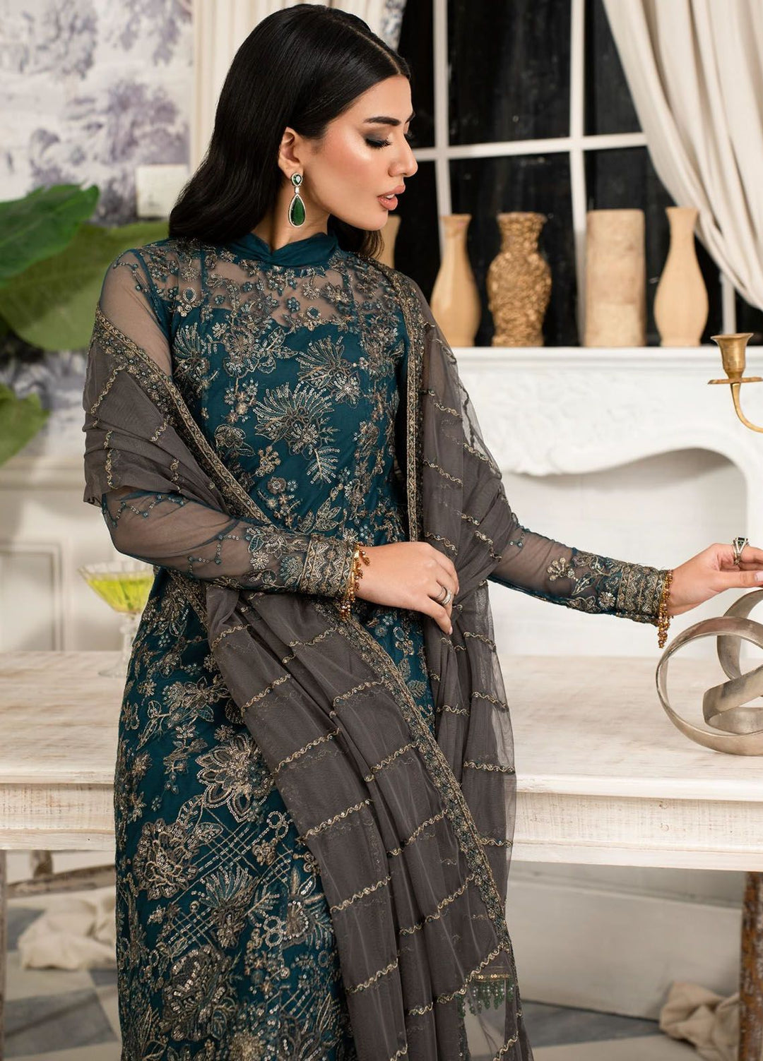 Afsanah by Zarif Embroidered  Suits Unstitched 3 Piece ZF24AF ZAF 04 Guriya - Formals Collection