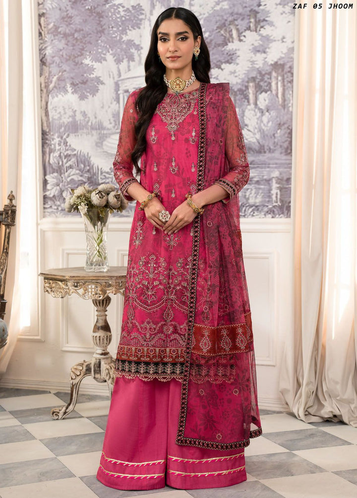 Afsanah by Zarif Embroidered  Suits Unstitched 3 Piece ZF24AF ZAF 05 Jhoom - Formals Collection