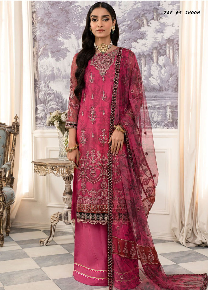 Afsanah by Zarif Embroidered  Suits Unstitched 3 Piece ZF24AF ZAF 05 Jhoom - Formals Collection