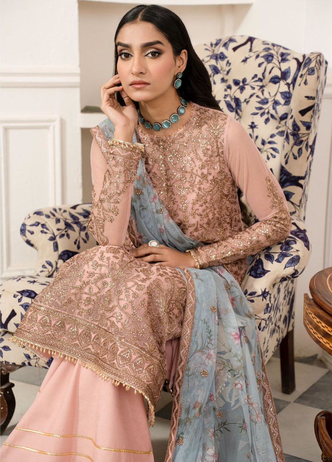 Afsanah by Zarif Embroidered  Suits Unstitched 3 Piece ZF24AF ZAF 08 Haseen - Formals Collection
